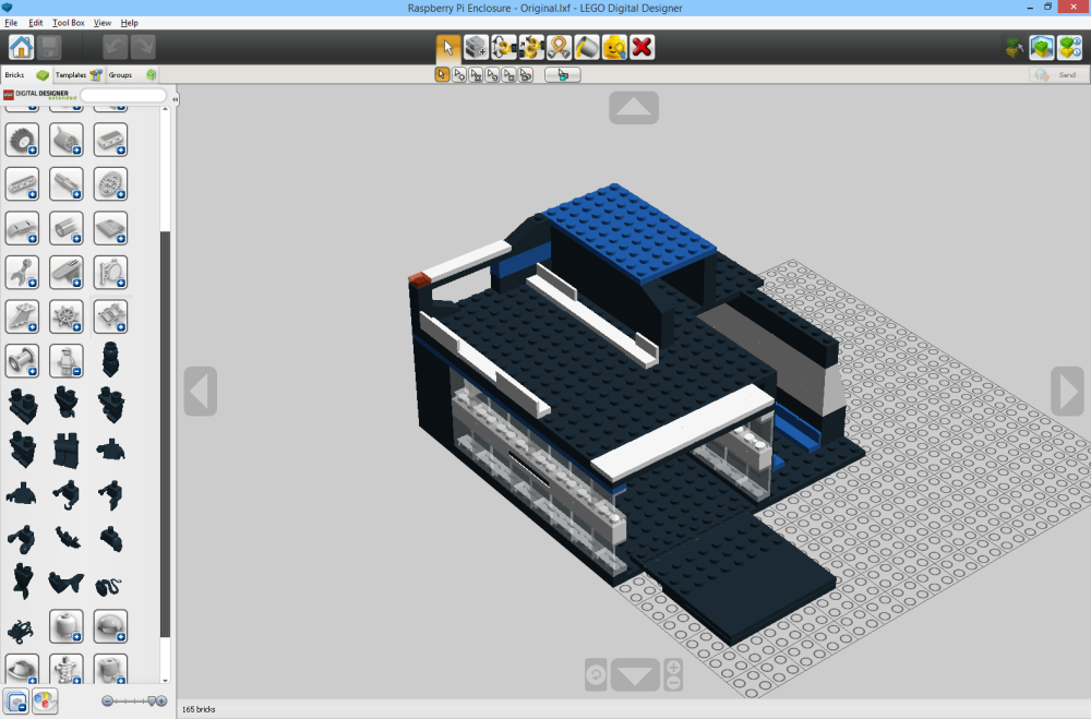 Screenshot of the Lego Digital Designer