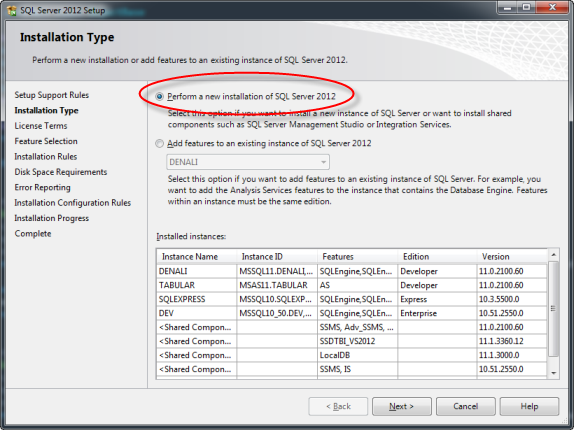 how to install visual studio 2012 with all sql