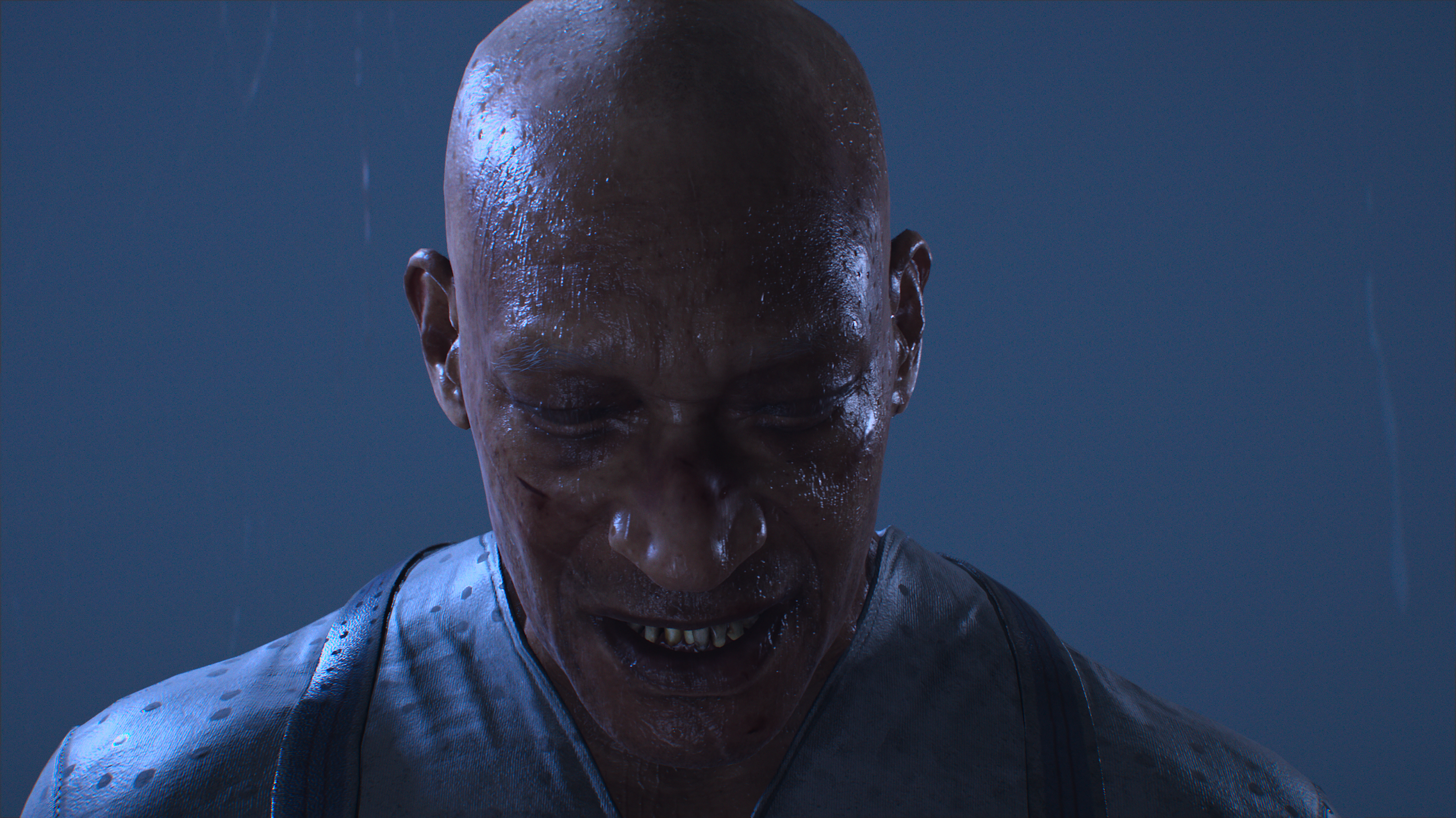 Screenshot of the late Tony Todd's character in the game.