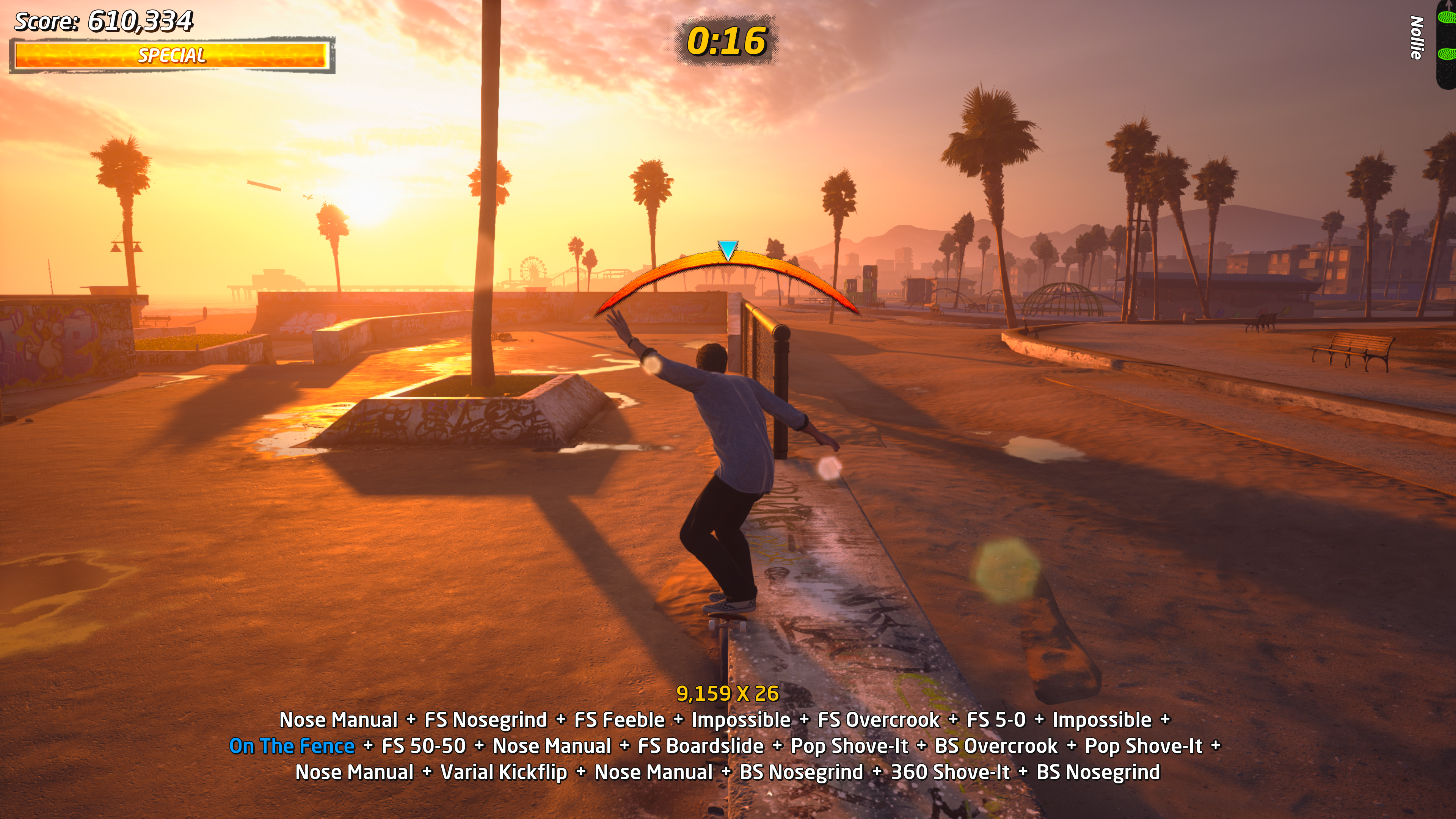 Screenshot of Tony Hawk Pro Skater 1+2 on Xbox Series X