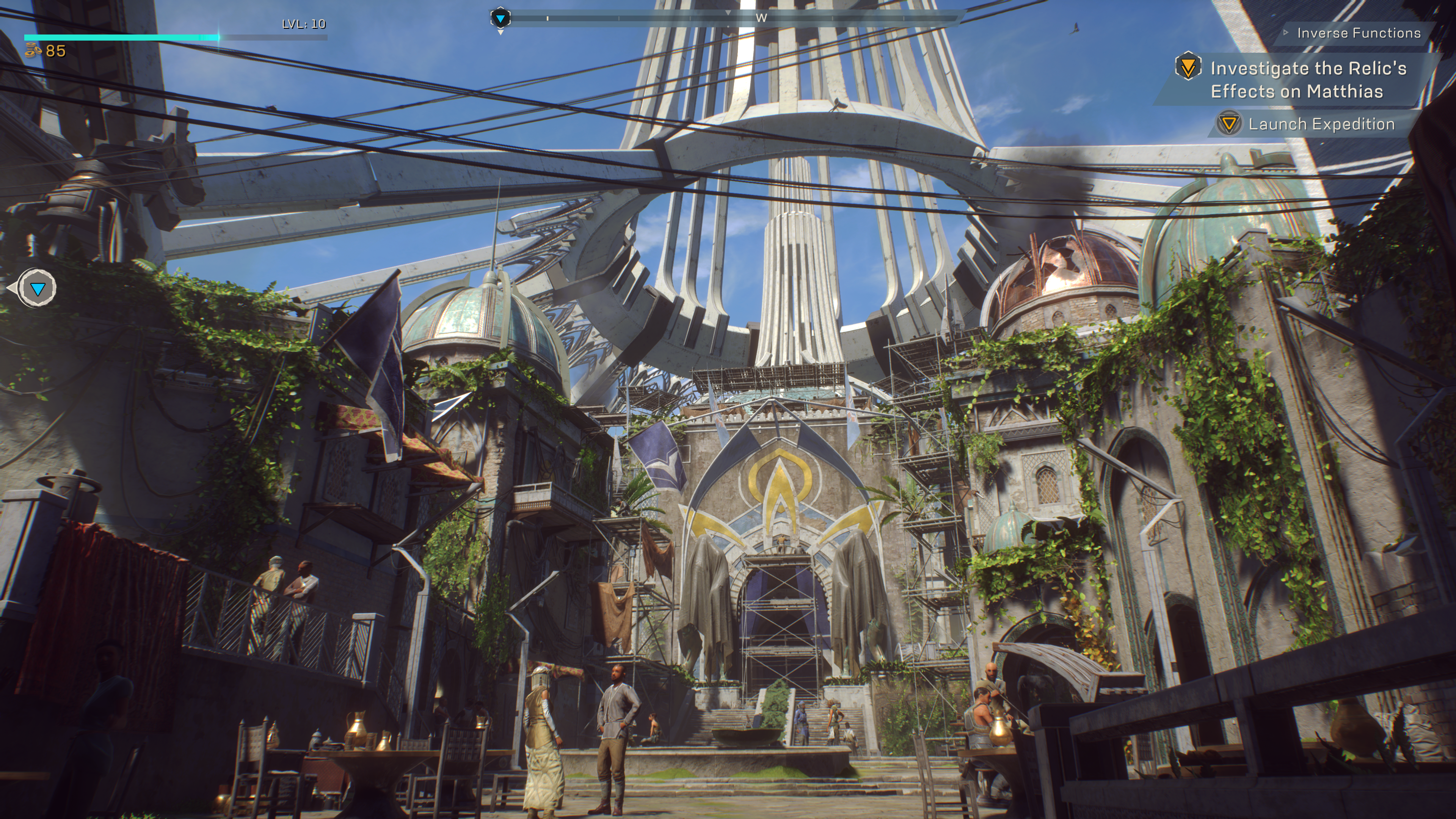 Screenshot of Fort Tarsis, Anthem's social hub